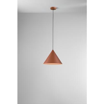 SOSPENSIONE IN METALLO COLORE TERRACOTTA